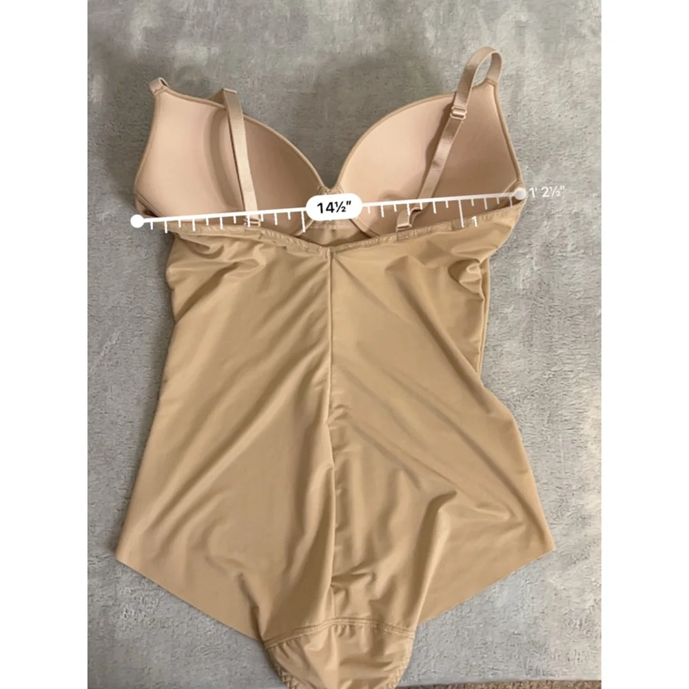 Women's Assets by Spanx Nude Beige Bodysuit L - Picture 8 of 10
